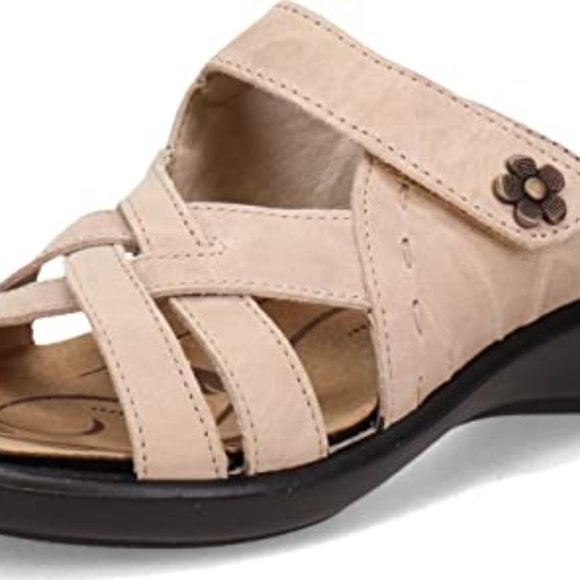 Romika Shoes - LIKE NEW Romika Ibiza 99 Leather Slip-On Slide Sandals